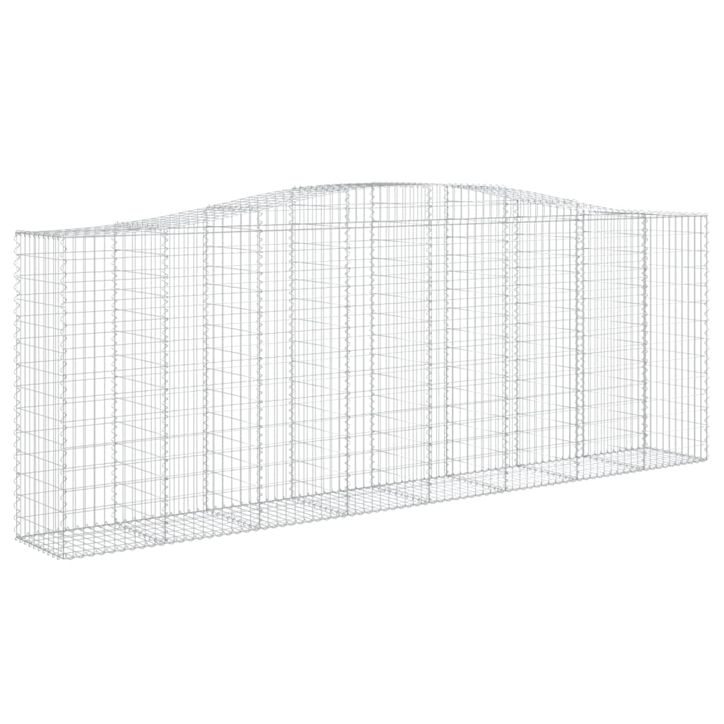 Cestas De Gaviones 15 Uds Forma De Arco Hierro 400x50x140/160cm_2