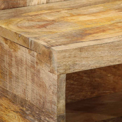 Mesita De Noche Madera Maciza De Mango 50x27x50 Cm_3