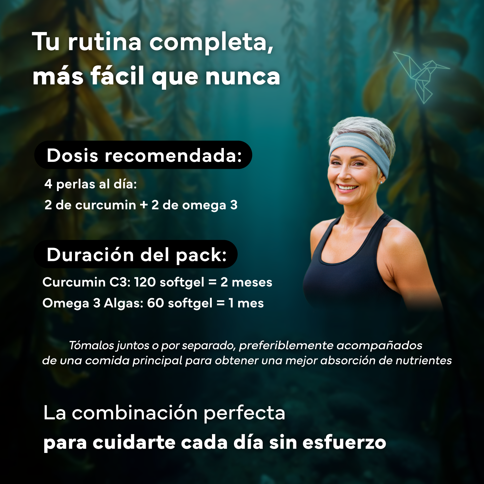 Cúrcuma C3 Reduct + Omega 3 Vegano Omegatex. Sevens Nutrition. Movilidad, Energía Y Equilibrio Desde Dentro_4