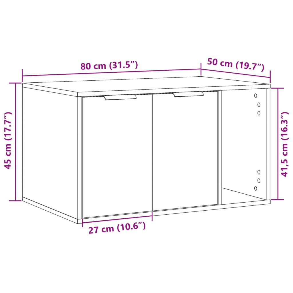 Vidaxl Mueble Arenero Para Gatos Madera Roble Artisian 80x50x45 Cm_2