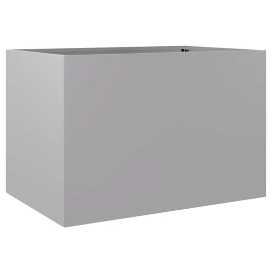 Jardinera De Acero Galvanizado Plateado 62x47x46 Cm_0
