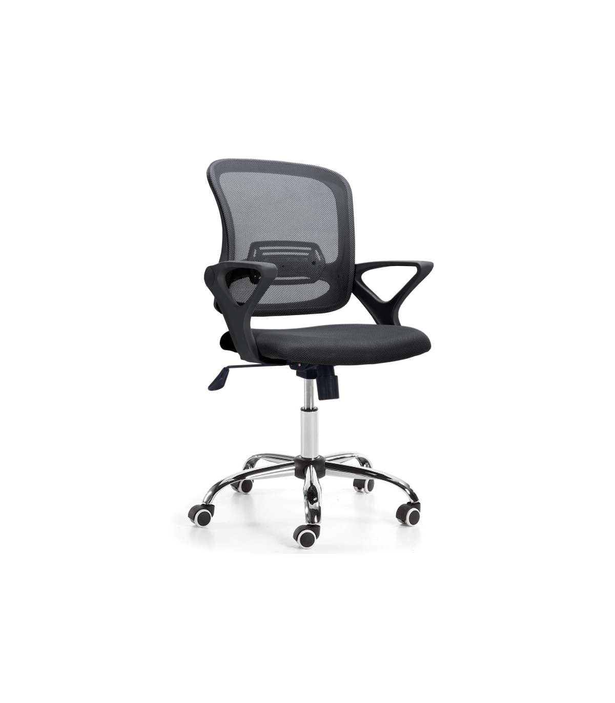 Silla De Escritorio Giratoria Brisa Acabado Negro, 93-101 Cm(alto)60 Cm(ancho)60 Cm(fondo)_0