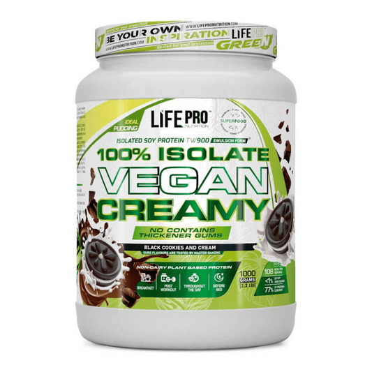 100% Isolate Vegan Creamy - 1kg - Black Cookies - Proteína Vegetal - Lifepro_0
