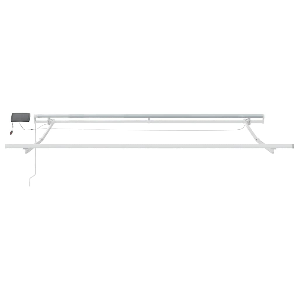 Toldo Retráctil Manual Con Luz Led Marrón 300x250 Cm_4