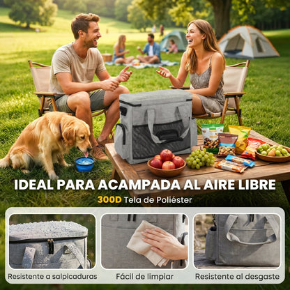 Pawhut Bolso De Viaje Para Perros Con 2 Contenedores De Pienso Y Cuenco Plegable_5