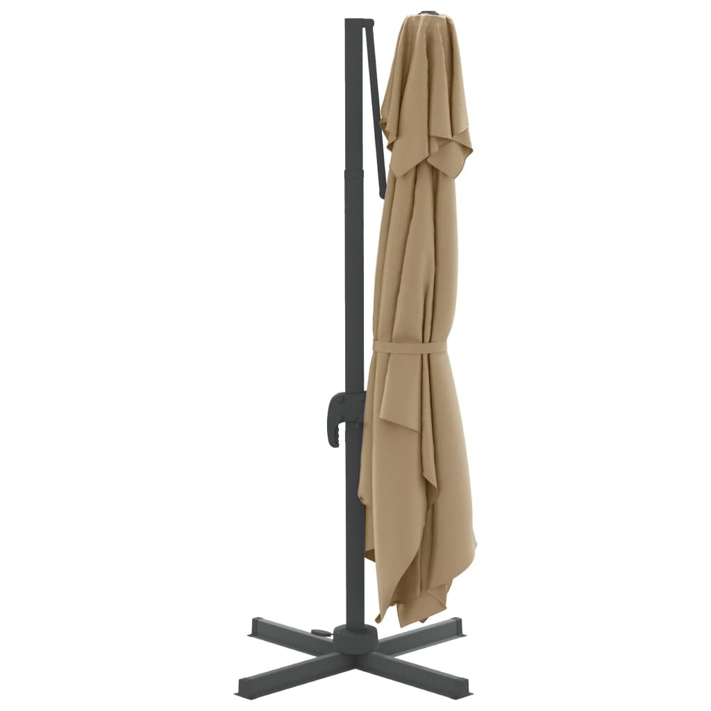 Vidaxl Sombrilla Colgante De Doble Techo Gris Taupe 400x300 Cm_4