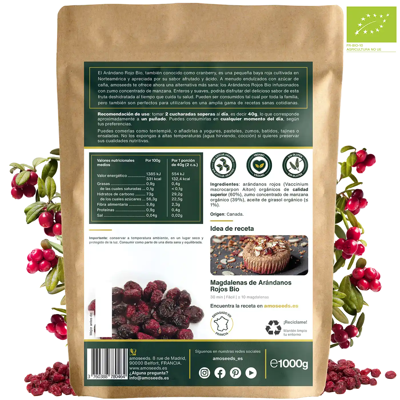 Arándanos Rojos Enteros Bio 1kg_4