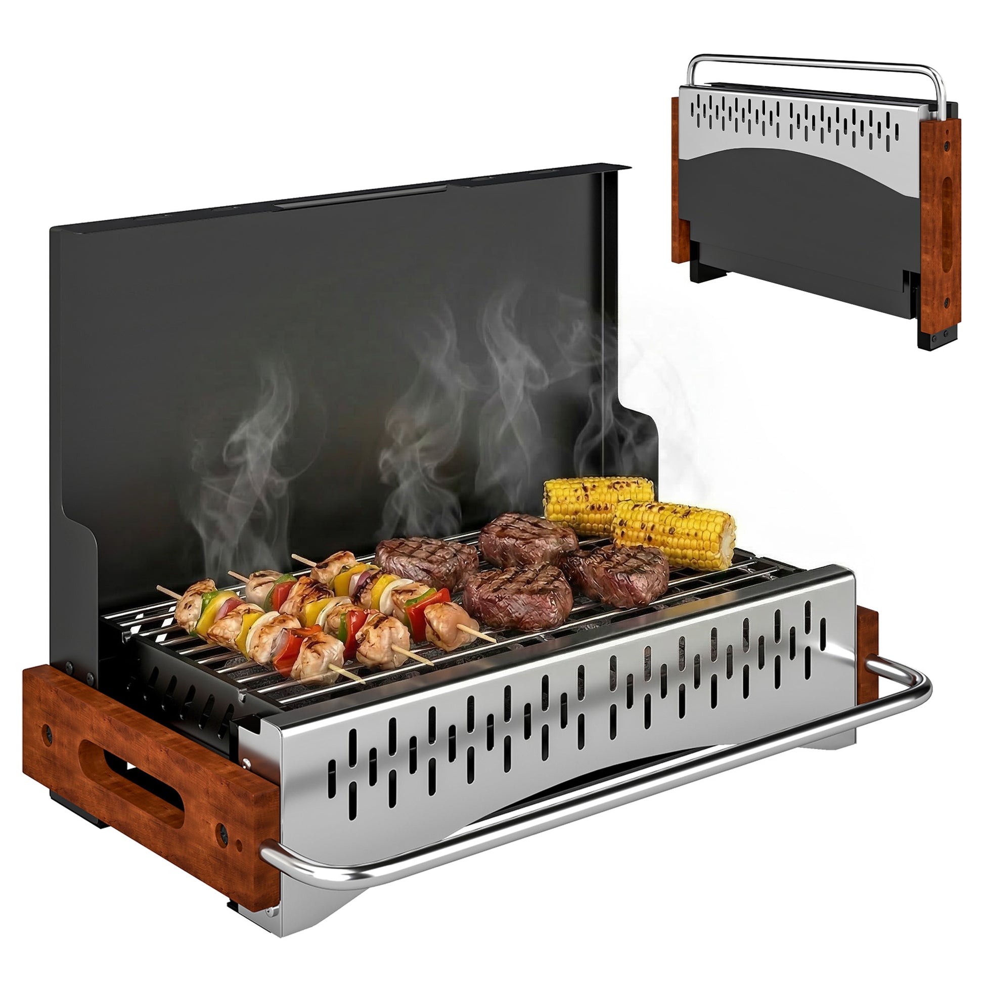 Outsunny Barbacoa De Carbón Plegable_0