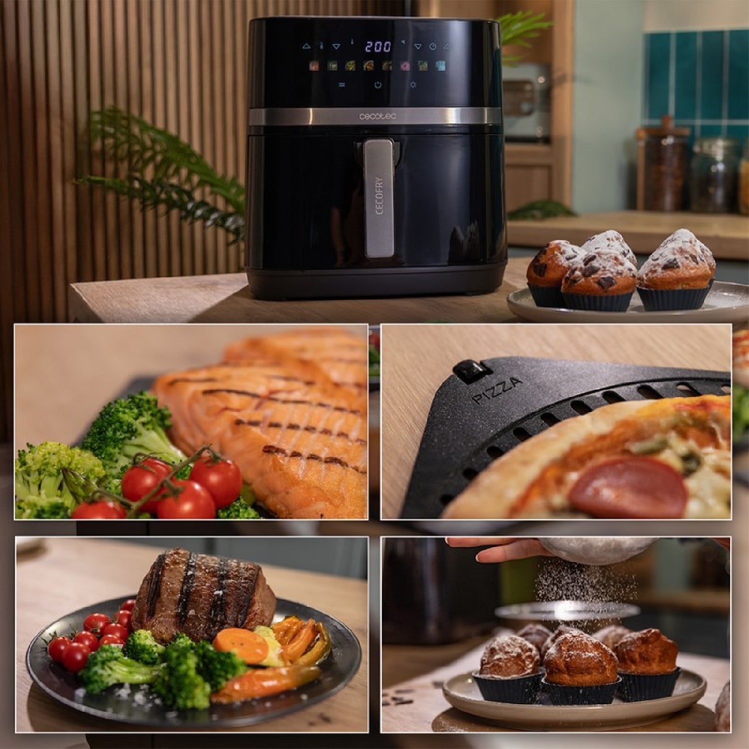 Cecotec Freidora Sin Aceite Cecofry&grill Duoheat 8000_2