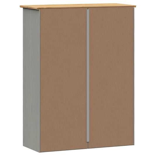 Armario Superior Tocador Vigo Madera De Pino Gris 78x30x100 Cm / Vetonek_0