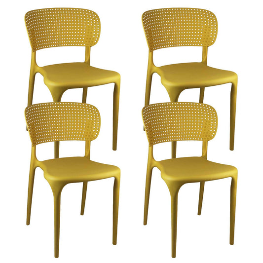 Pack 4 Sillas De Exterior Apilables Marilyn 75x47x49,5cm Thinia Home_0