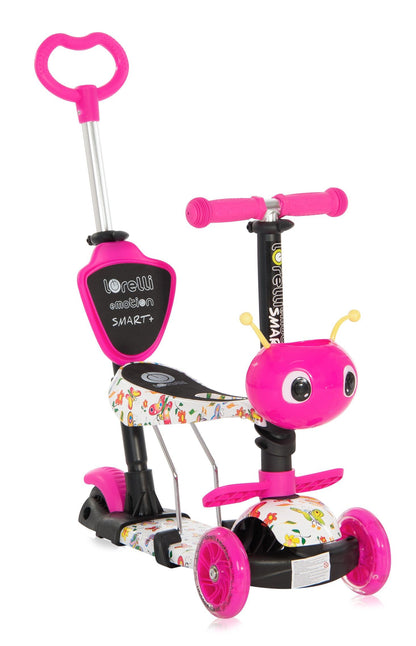 Patinete Infantil Con Asiento Y Respaldo Smart Plus Pink Butterfly_0