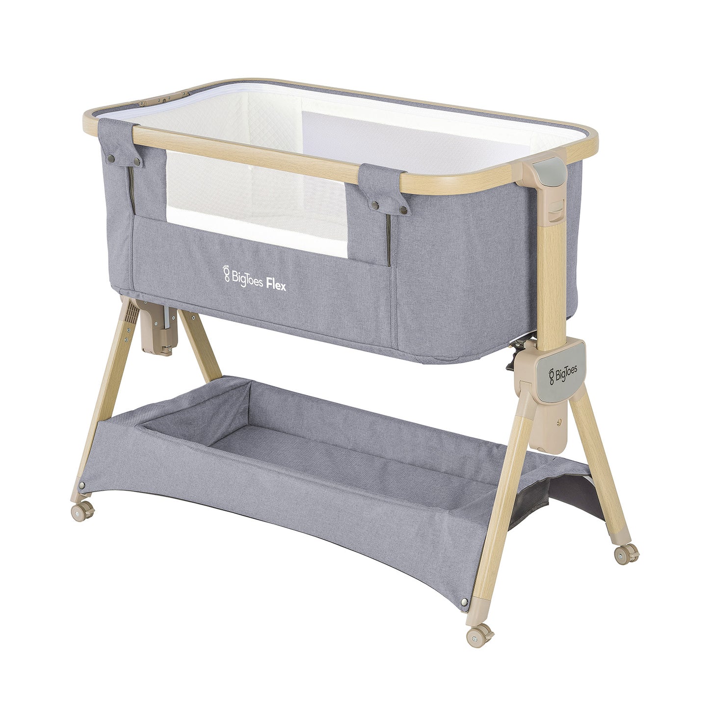 Minicuna De Colecho Plegable Bigtoes Flex Grey Nature_0