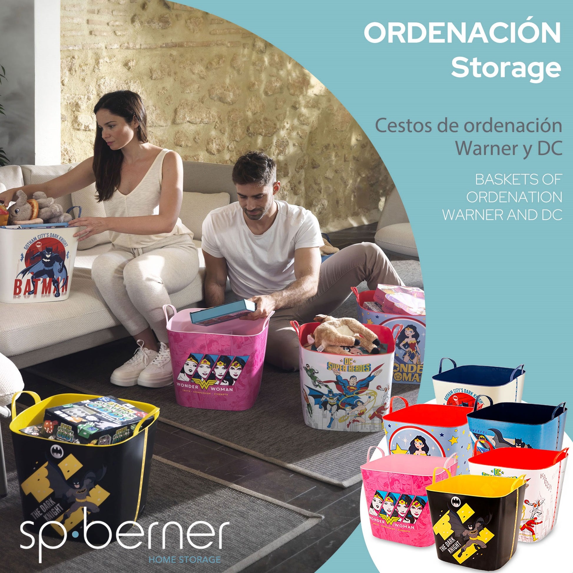 Life Story Cesto 25l Iml Wonder Woman Stars (warner)_1