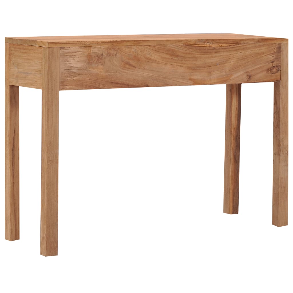 Mesa Consola De Madera Maciza De Teca 110x35x75 Cm_2