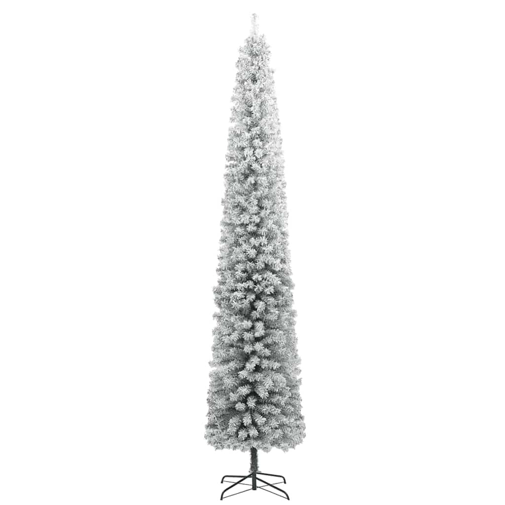 Vidaxl Árbol De Navidad Estrecho Con 300 Led Y Bolas Y Nieve 300 Cm_4
