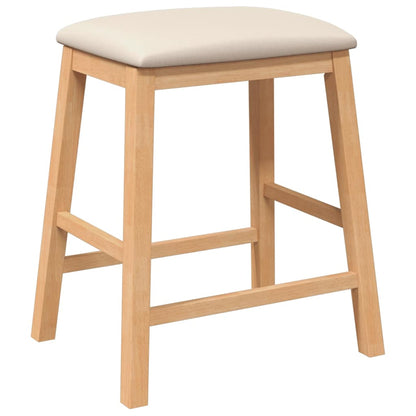 Sillas De Bar Con Cojines 2 Uds Madera Maciza Caucho_2