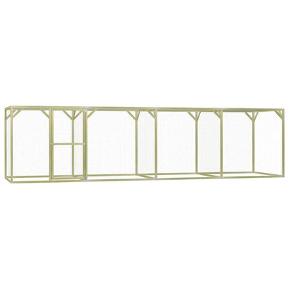 Vidaxl Gallinero De Madera De Pino Impregnada 1,5x6x1,5 M_0