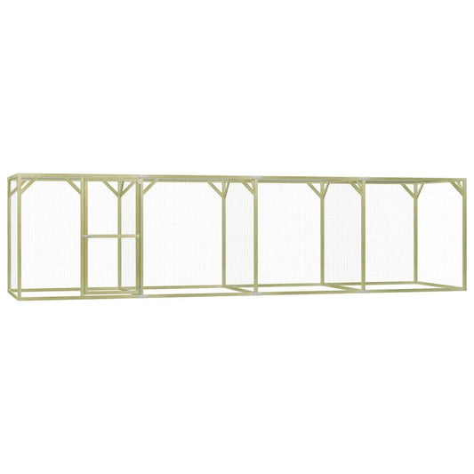 Vidaxl Gallinero De Madera De Pino Impregnada 1,5x6x1,5 M_0