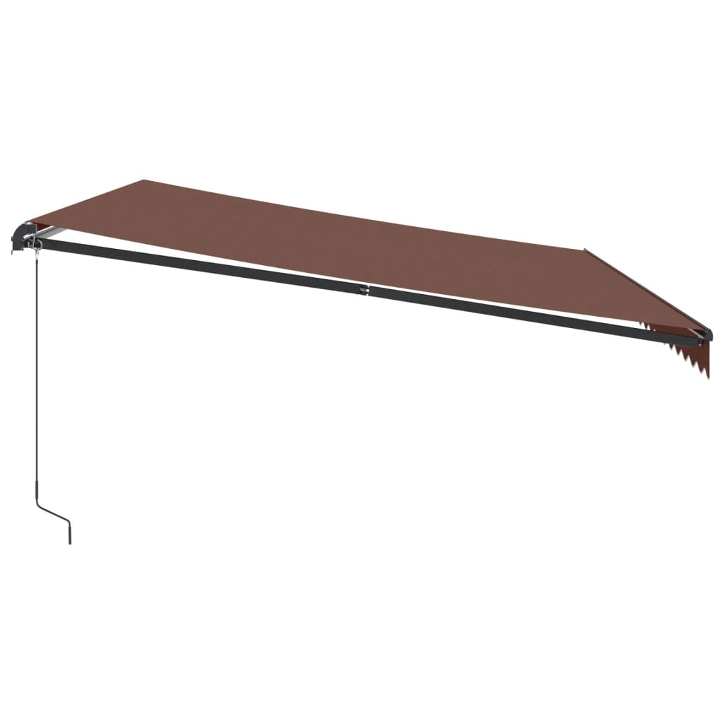 Toldo Retráctil Manual Marrón 500x350 Cm_3