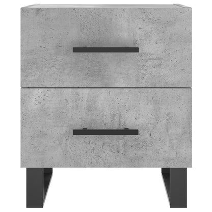 Mesita Noche 2 Uds Madera Ingeniería Gris Hormigón 40x35x47,5cm_4