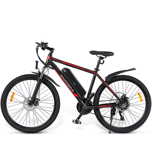 Bicicleta Eléctrica De Montaña Samebike Sy26 350w-36v-10ah (360wh) - Rueda 26 Color Negro_0