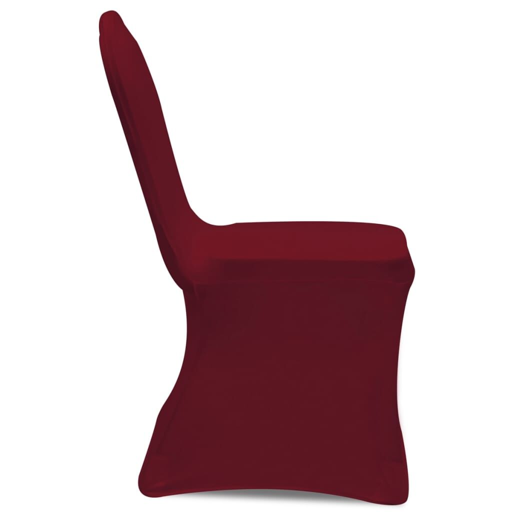 Vidaxl Funda De Silla Elástica 30 Unidades Color Burdeos_3