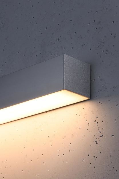 Aplique De Pared Pinne Led 95 Gris, 31w_4