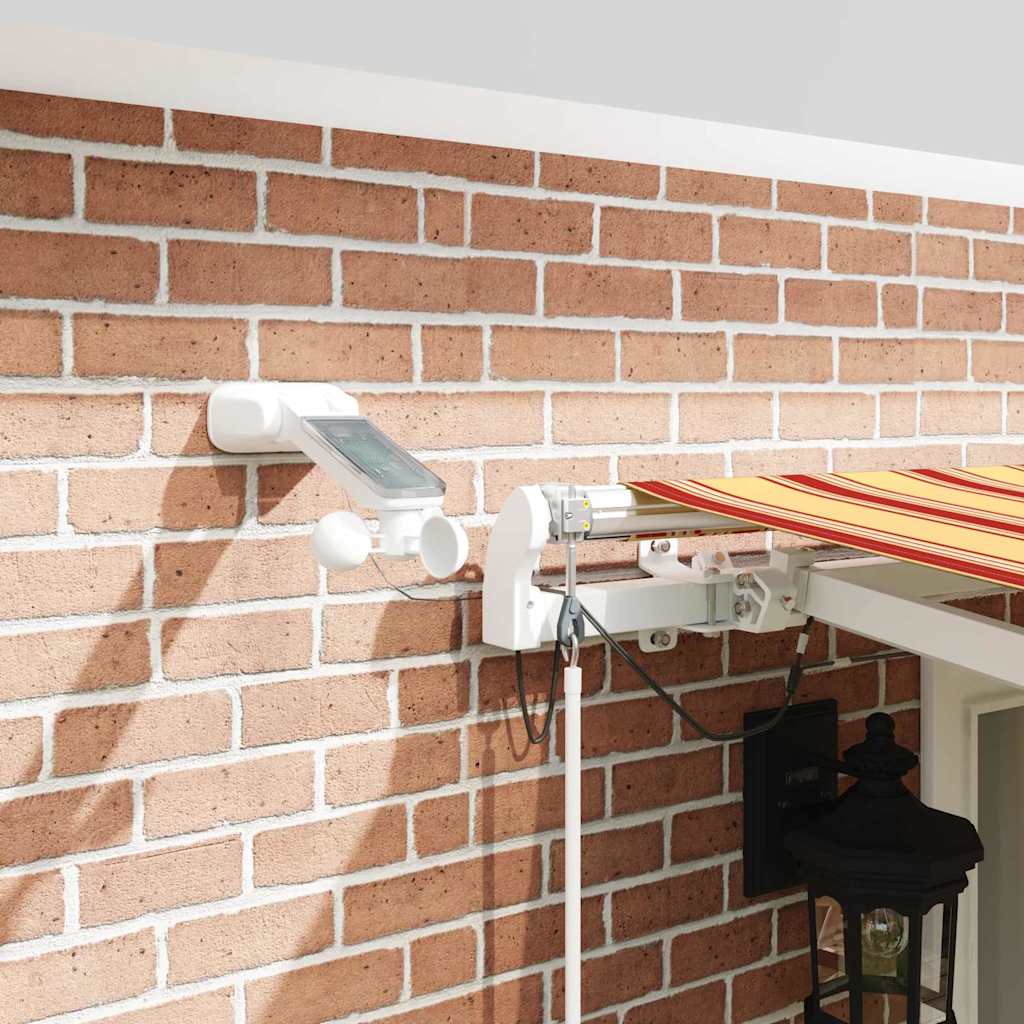 Toldo Retráctil Amarillo Y Naranja 500 X 300 Cm Poliéster_3