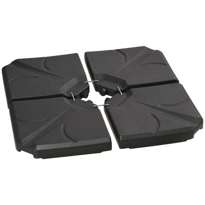 Base Para Sombrilla Outsunny Hdpe Negro 103x103x8.3 Cm_0