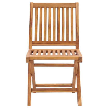 Vidaxl Sillas De Jardín Plegables 8 Uds Madera Maciza Teca Con Cojines_4
