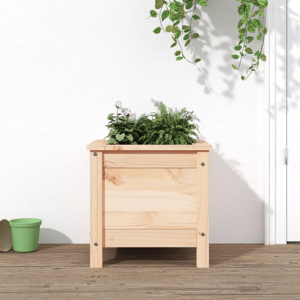 Jardinera Madera Maciza De Pino 40x40x39 Cm_1