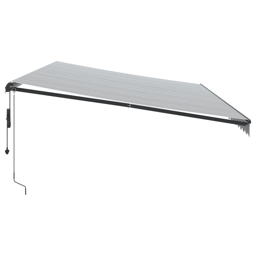 Toldo Retráctil Automático Luz Led Antracita Blanco 600x350 Cm_4