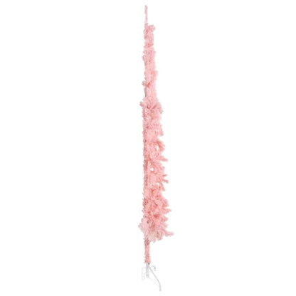 Vidaxl Medio Árbol De Navidad Artificial Con Soporte Rosa 210 Cm_1