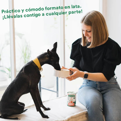 Pack 6X Guiso del pescador salmón y cerdo para perros Wild Balance 400 g