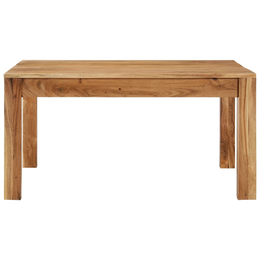 Mesa De Centro De Madera Maciza De Acacia 80x80x40 Cm_0
