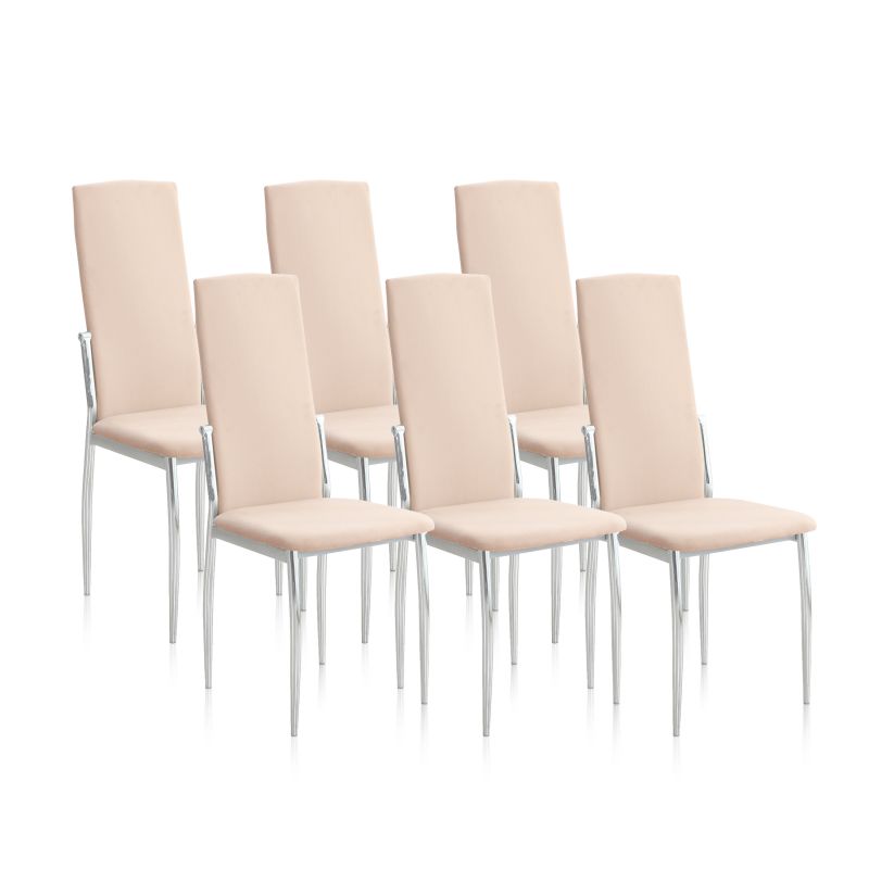 Pack 6 Sillas De Comedor Sakura Tejido, Beige, 43 X 110 X 53_1
