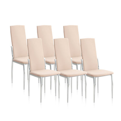Pack 6 Sillas De Comedor Sakura Tejido, Beige, 43 X 110 X 53_1