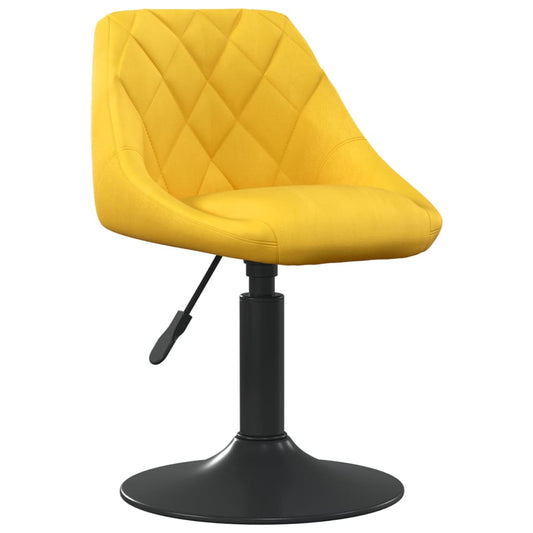 Taburete De Cocina De Terciopelo Amarillo Mostaza_0