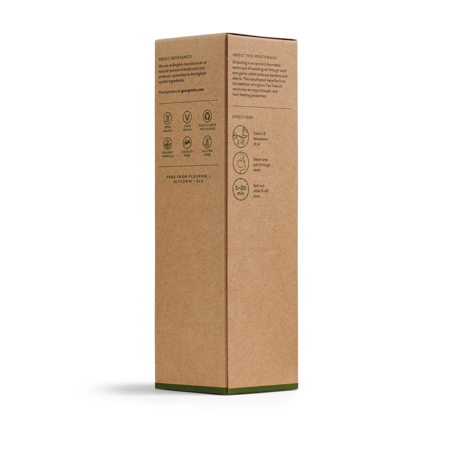 Enjuague Bucal con Aceite de Coco y Árbol del té Georganics  250 ml
