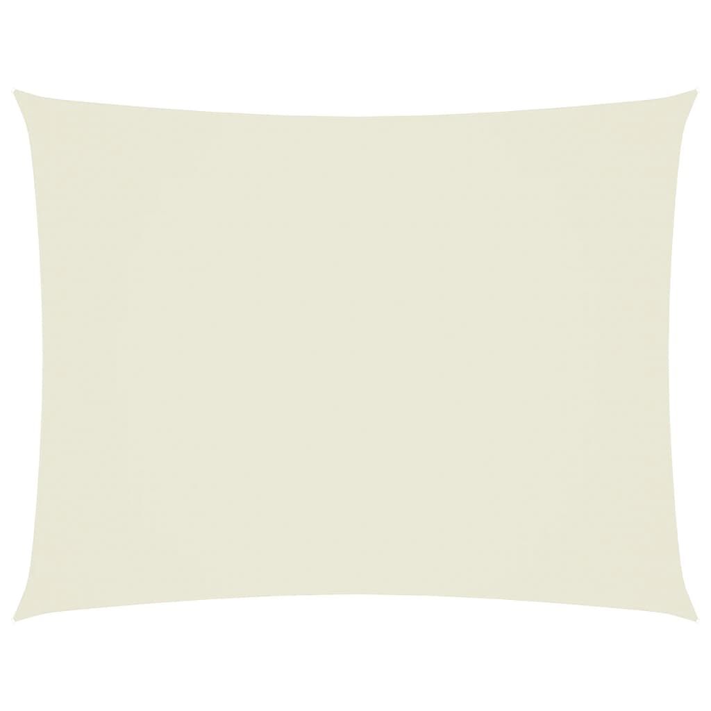 Vidaxl Toldo De Vela Rectangular Tela Oxford Color Crema 3,5x5 M_0