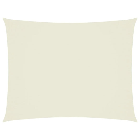 Vidaxl Toldo De Vela Rectangular Tela Oxford Color Crema 3,5x5 M_0