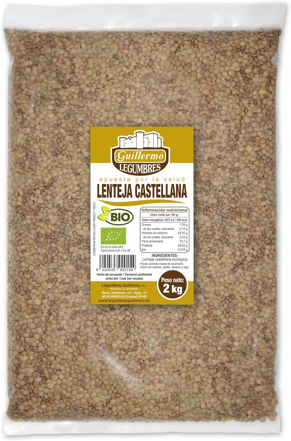 Lenteja Castellana Bio - 2 Kg_0