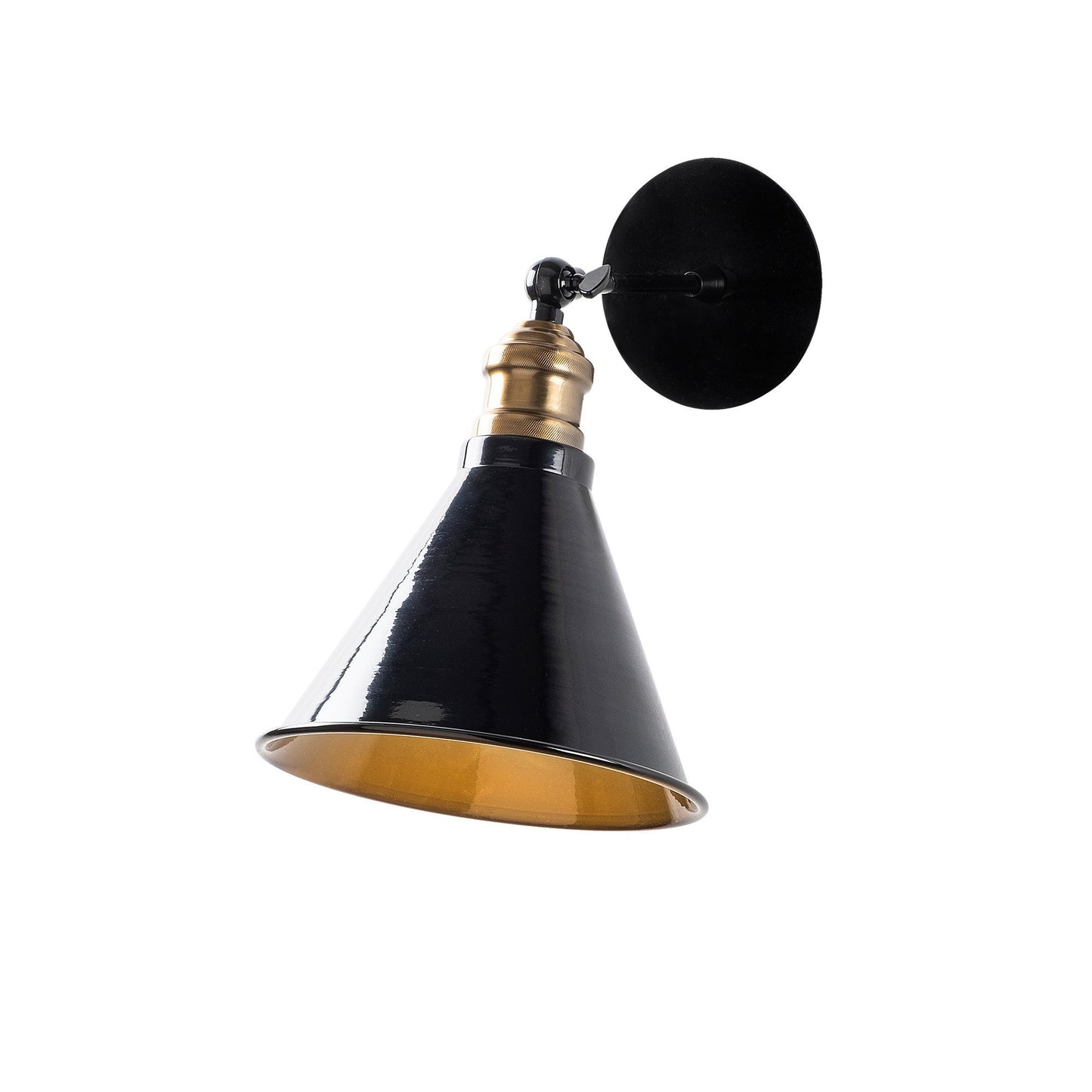 Aplique De Pared, Metal , Negro, 19x27x27, Casquillo E 27 Max 40 W_0