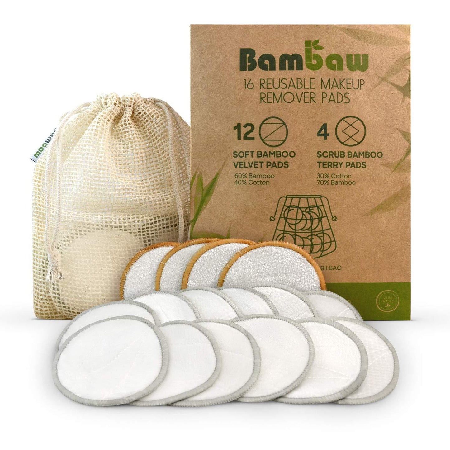 Discos desmaquillantes reutilizables Bambaw Cajita 10