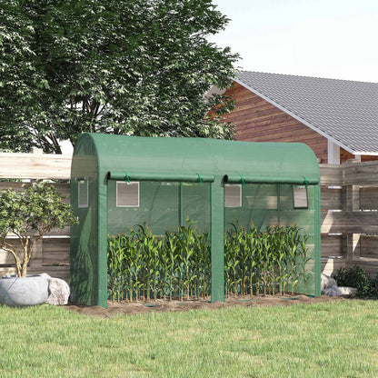 Invernadero Outsunny Verde 300x100x200 Cm Acero_1