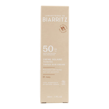 Crema facial color marfil spf 50 Biarritz