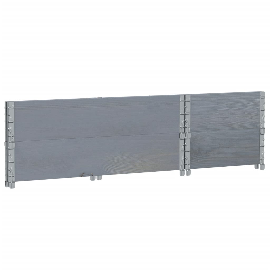 Jardinera De Madera Maciza De Pino Gris 100x50 Cm_5