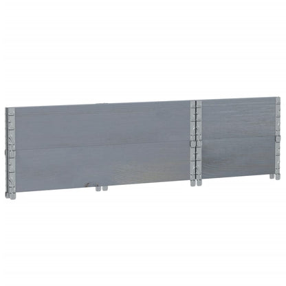 Jardinera De Madera Maciza De Pino Gris 100x50 Cm_5