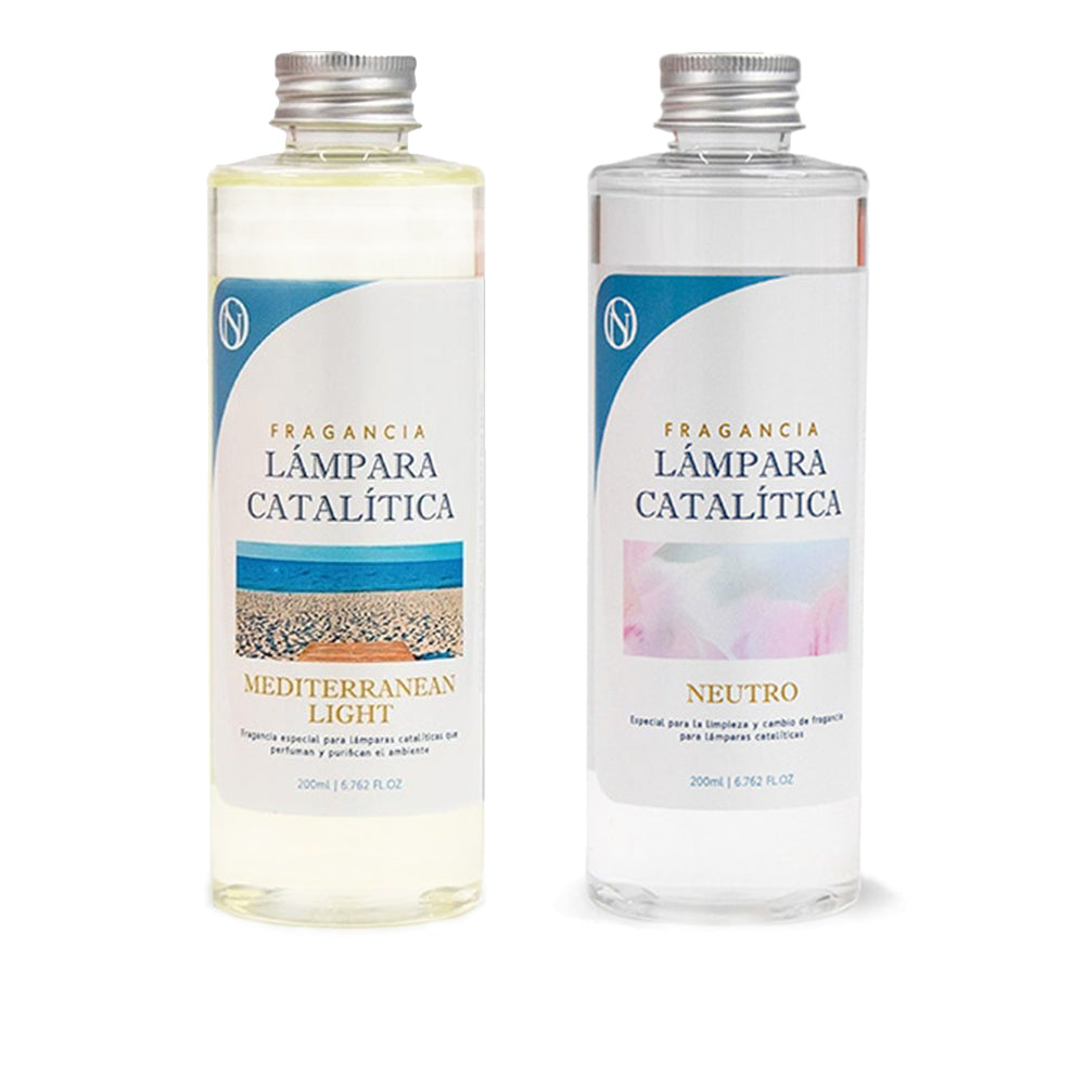Pack Ahorro 2x Fragancia Lámpara Catalítica: 1 Aroma Mediterranean Light 500ml + Limpiador Neutro 200ml_0